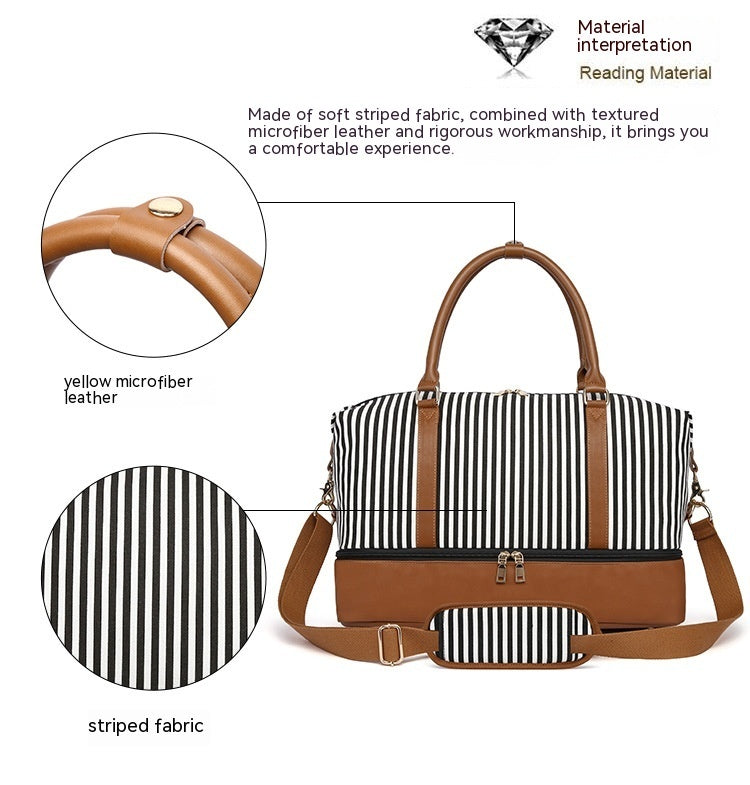 Nova Striped Travel Bag