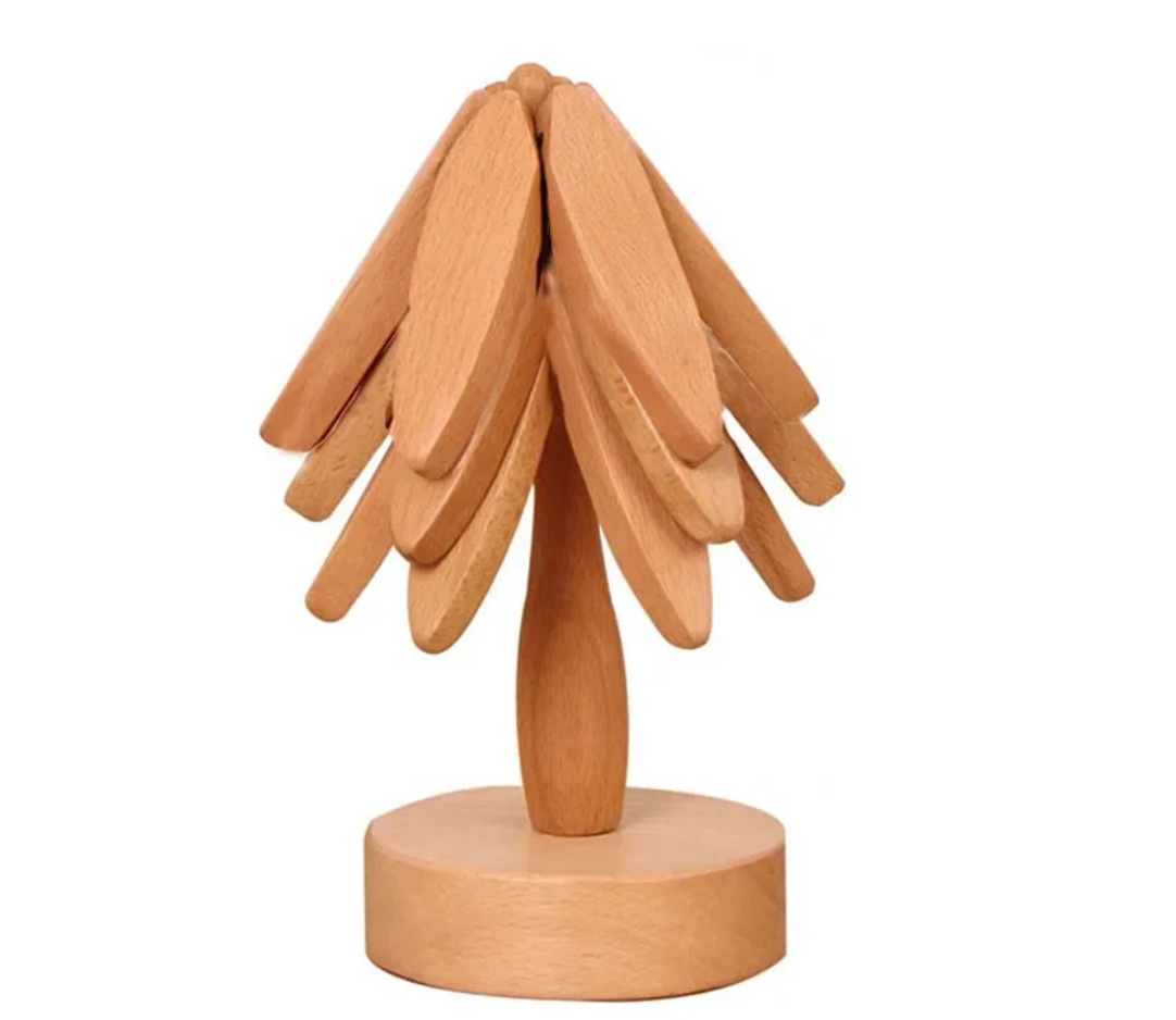 Wooden Christmas Coaster Tree