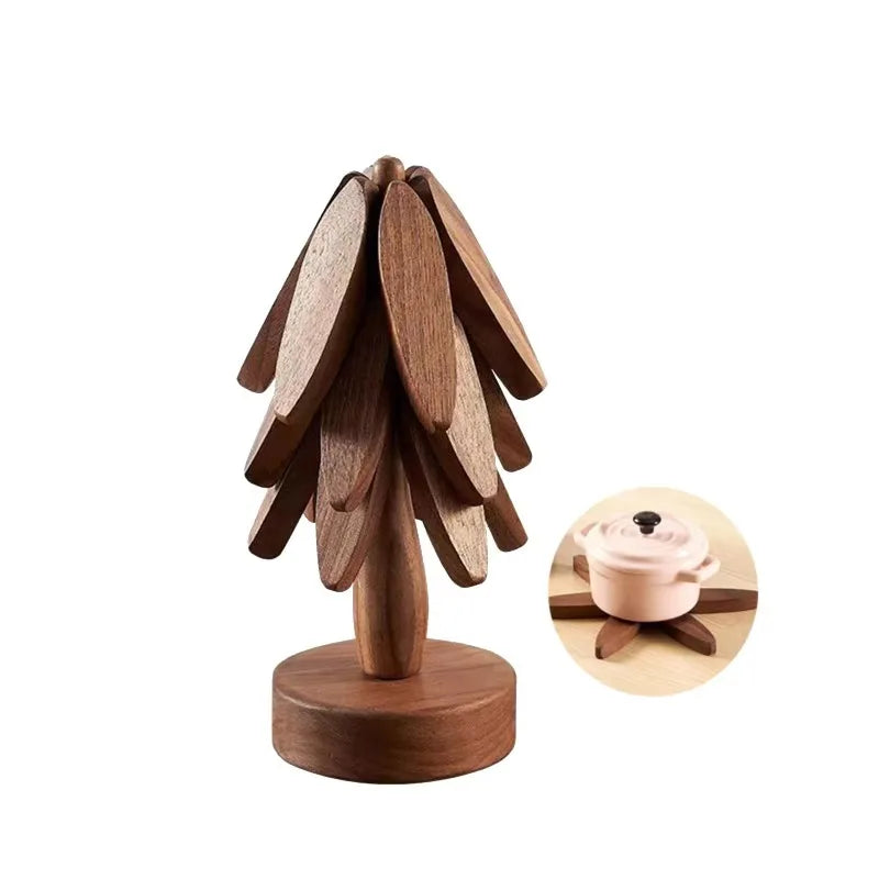 Wooden Christmas Coaster Tree