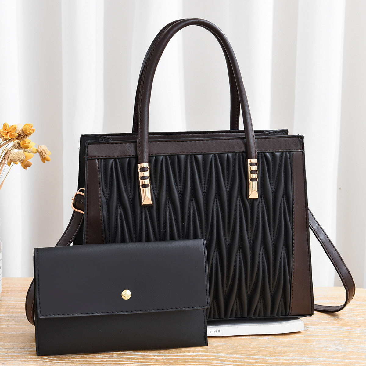 Nova Striped Shoulder Bag